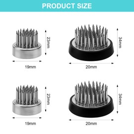 APOMOONS 4er Steckigel Blumen Blumenigel Steckigel Kenzan, Blumensteckigel Flower Frog Ikebana Igel für Ikebana, für DIY Blumenarrangement, Heimdekoration, Florist (23 & 34mm)