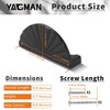 Yagman 2 Pack 3 Inch Matte Black Cabinet Pulls Cup