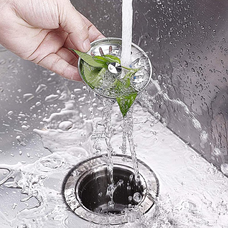 unifun Sink Strainer Basket, Drain Filter with Spigot for Eccentric