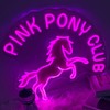 Pink Pony Club Neon Sign, Pony LED Lights, Pink Pony