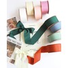 MORSUNBELA Ribbon Green Gift Ribbon Dark Green Silk Ribbon Gift