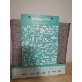 pillow fort New! Pillowfort Storage Bin Felt, 13" x 13" Cube Organizer, Gray