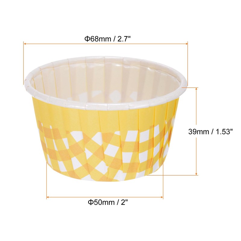sourcing map 100 Pcs Standard Cupcake Liners Cupcake Cups Disposable