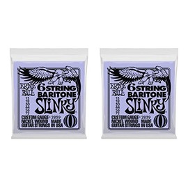 2 PACK Ernie Ball 2839 Nickel Wound Baritone Guitar Strings Set (13-72)