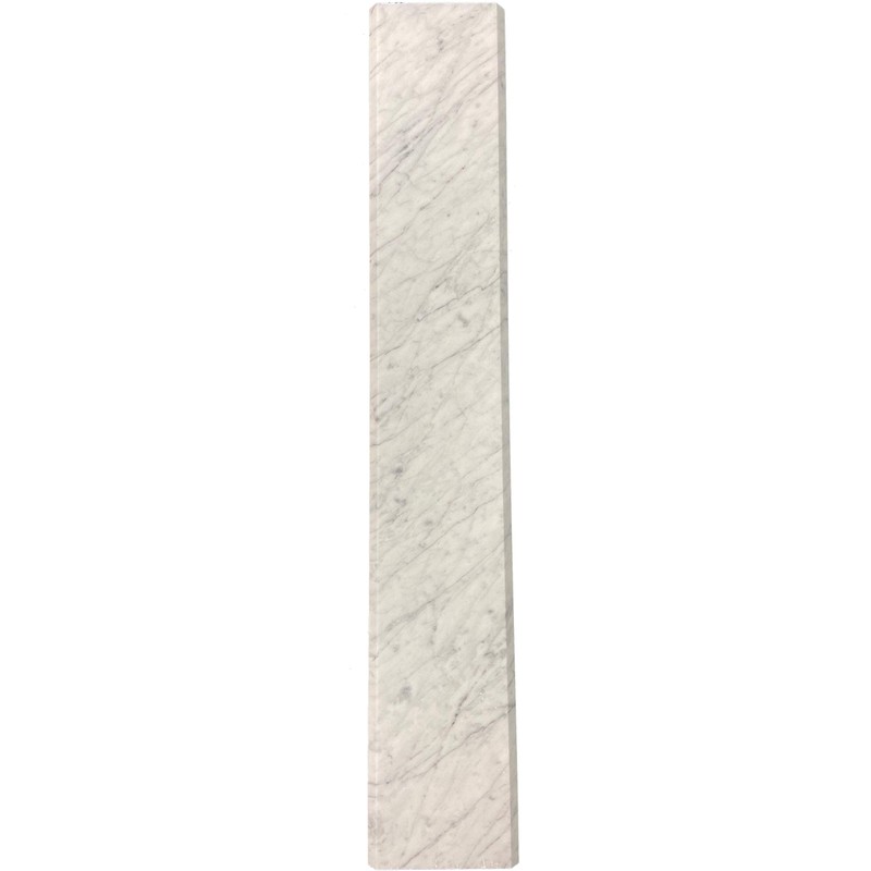 Tenedos Carrara Marble Doorway Floor Transition Tile Threshold (Marble Saddle)