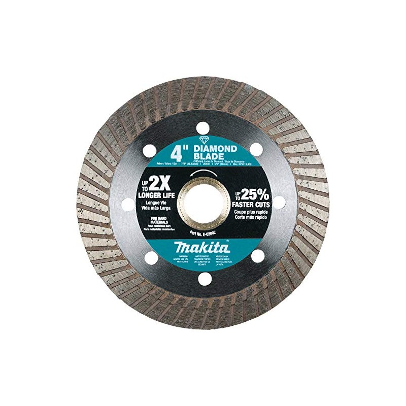 Makita E-02602 4" Diamond Blade, Turbo, Hard Material