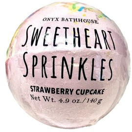 Onyx Bathhouse Sweetheart Sprinkles 4.9oz Bath Bomb - Two Count