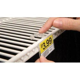 Unbranded/Generic Label Holder for Double Wire Freezer Cooler & Fridge Shelf-2.25 x 1.25-   25 LOT