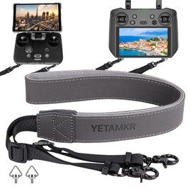 YETAMKR Lanyard for DJI RC & RC 2 & RC Pro Controller, DJI Mini 4 Pro Lanyard RC Neck Strap, Soft Leather Lanyard Compatible with DJI Flip/Mini 3 / Mavic 3 / Air 3S / Remote Controller Accessories