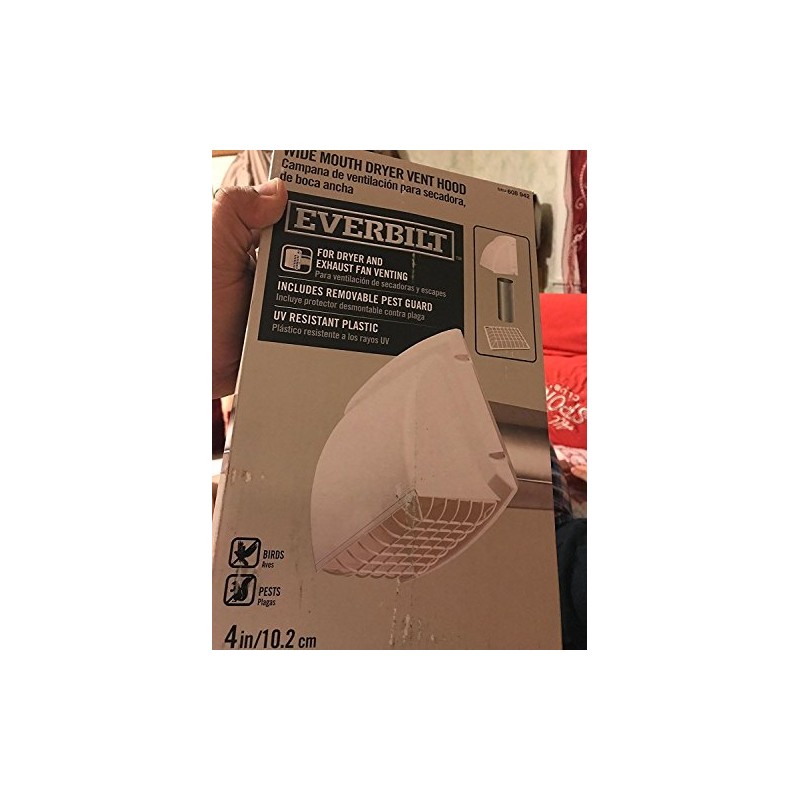 Everbilt 3571115 Everbilt Wide Mouth Dryer Vent Hood in White