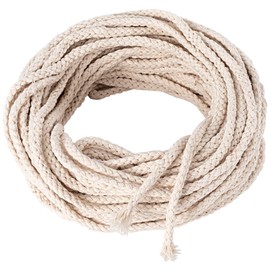 Isslly 32.75 Ft Cotton Wicks for Oil Lamps, 1/8 Inch Braided Round Candle Wicks Replacements for Oil Candle Wicks, Candlemaking, Candle Supplies (10 m)