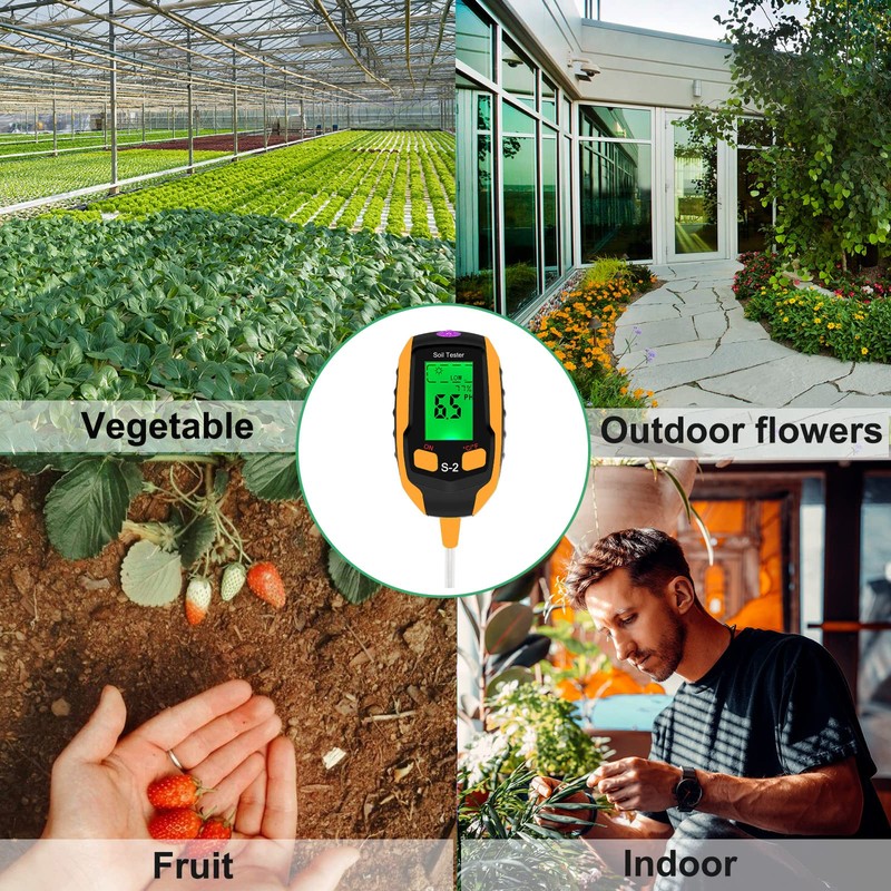 Justmetr 5 in 1 Soil PH Meter, Soil Tester Moisture,