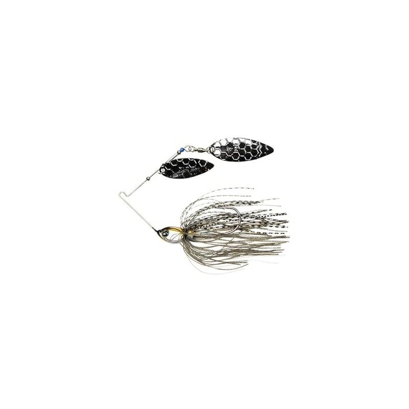 Dα-SPINNER BAIT Double Willow (DW) 3/8oz Brown Shad