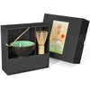 Matcha-Set 3-teilig moosgrün,bestehend aus Matcha-Schale, Matcha-Löffel und Matcha-Besen (Bambus) in