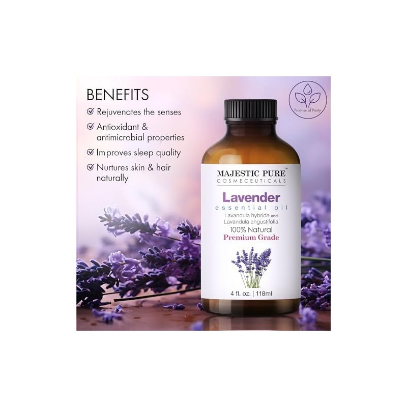 Lavender Essential Oil | 100% Pure and Natural | 4