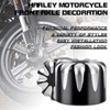 KaTur Motorcycle Black CNC Deep Cut Front Axle Nut Cover