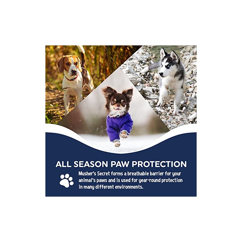 Musher's Secret Pet Paw Protection Wax, 60-Gram