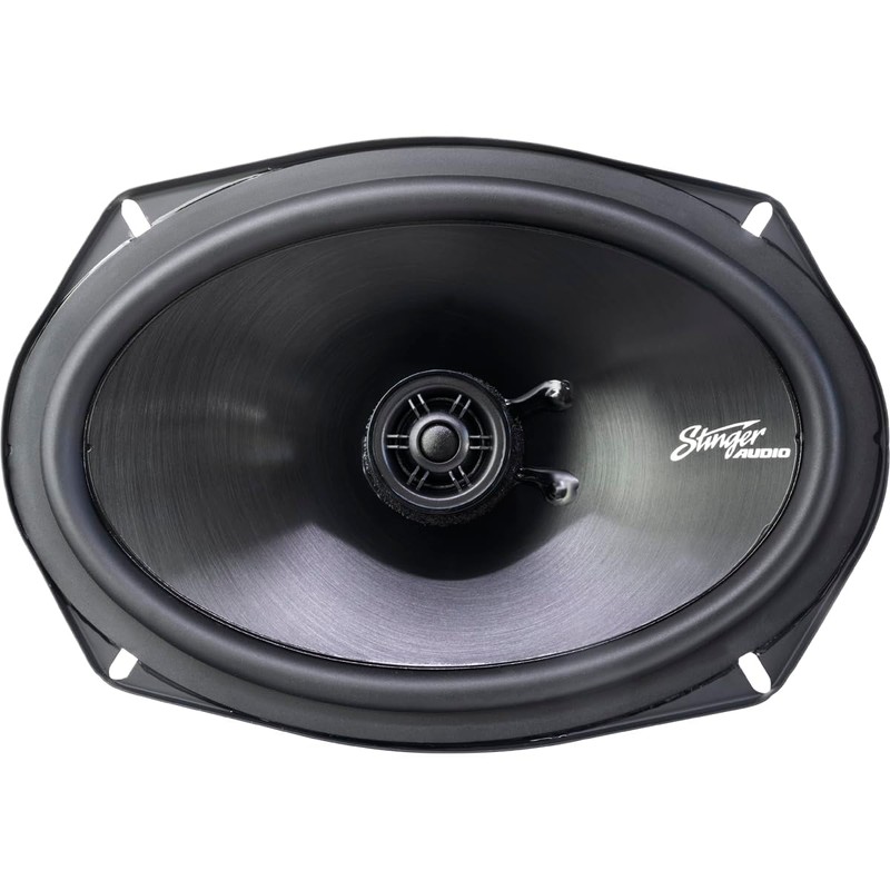 STINGER Audio 6x9 Car Audio Coaxial Car Speakers, 100 Watts,