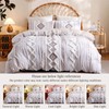 Herside Light Brown 100% Cotton Duvet Cover Set King Size,