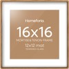 Homeforia 16x16 Mortise & Tenon Oak Picture Frame, High End