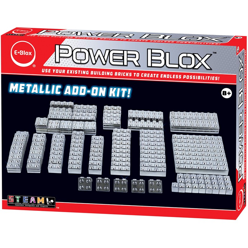 E-Blox Power Blox Builder - Metallic Add-ons Kit - Light-Up