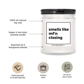 YouNique Designs Candle Gifts for a Real Estate Agent, Real Estate Agent Gifts for Women, Real Estate Gifts for Men, Real Estate Gift Ideas, Closing Gift for Real Estate Agent (Mahogany Teakwood)