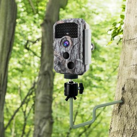 Aifiuroo 5 Pack Trail Camera Mount, 360 Swivel Adjustable Durable Steel Construction Camera Tree Mount Screw in Holder for Hunting, Excellent Material and Easy to Install