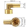 QWORK 90 Degree Elbow Brass Brass Hose Nozzle 12mm x