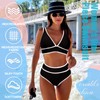 Okdance Womens Bikini Sets (UK, Alpha, L, Regular, Regular, Black)