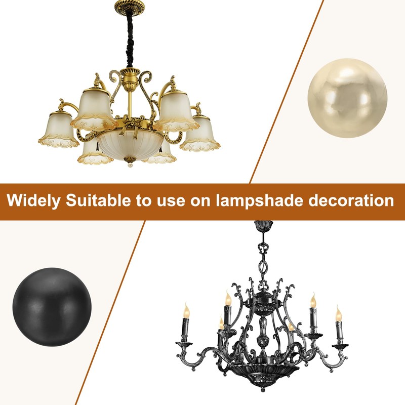 PATIKIL 25mm Lamp Shade Finial, 4 Pcs Lamp Finials Caps