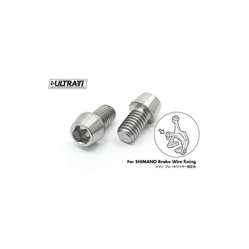 EGWORKS ULTRA-Ti™ High Strength 64 Titanium Bolts M6x10mm for Shimano