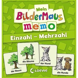 Mein Bildermaus-Memo - Einzahl - Mehrzahl: Memory um spielerisch den Sigular und Plural zu Lernen