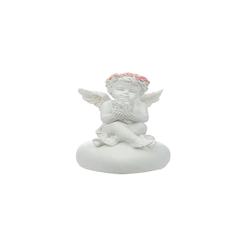 Puckator CHE120 Rosebud LED Crystal Ball Cherub