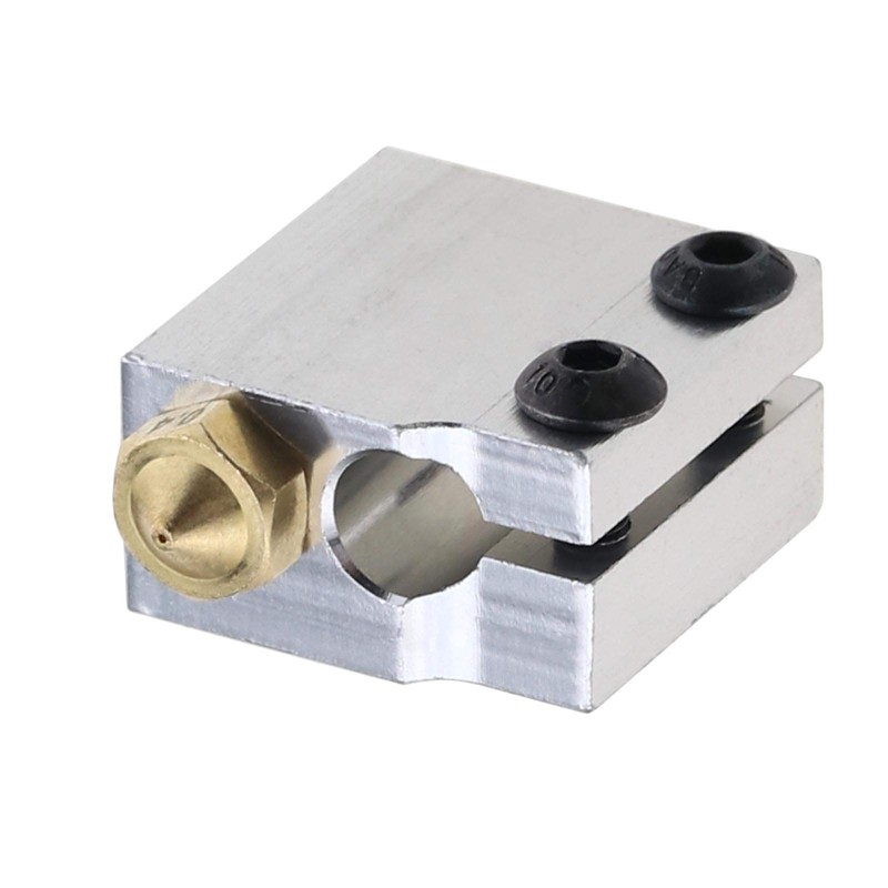 EMSea 5 Sets Heating Block and 0.4mm Brass Nozzle Compatible
