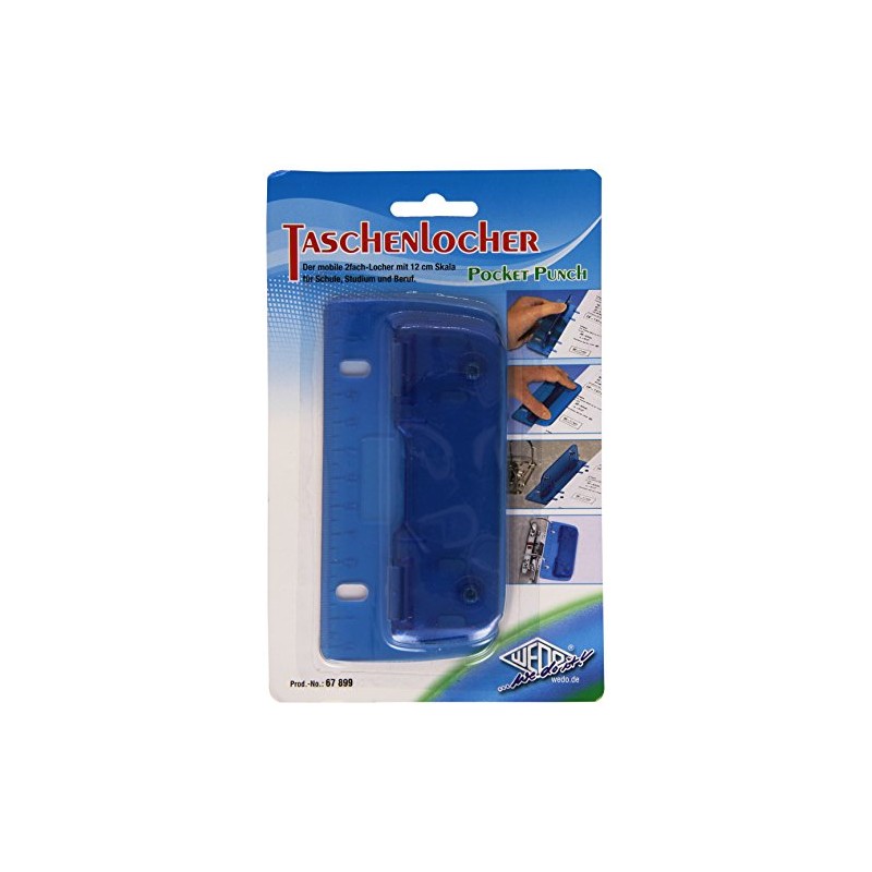 Wedo 67899 Pocket hole punch – assorted
