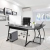 HYPE 58" L Shaped Gaming Desk Corner Computer Desk Writing