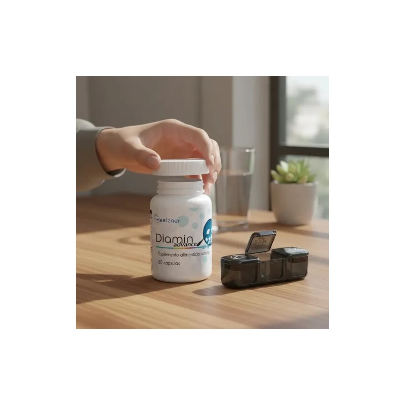 Diamin Advance | Suplemento | Pastillero | 60 Caps (1pza)
