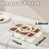Snackle Box Container,Portable Snack Box 8 Compartment Divided Serving Tray