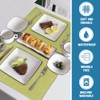 Smarcute Linen Placemats for Dining Table, Set of 6 Spill-Proof