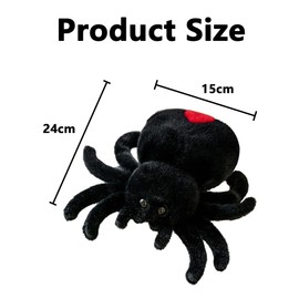 Gxdamxz Spider Plush Toy, Cuddly Toy Home Decoration for Adults & Children, Spider Plush, Black