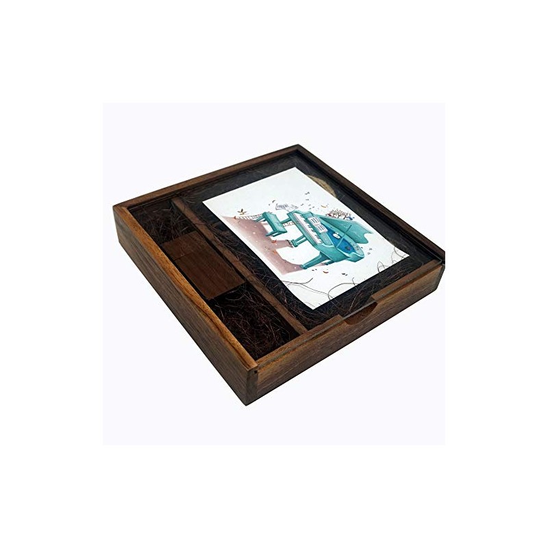 LONMAX - Memoria USB de madera de nogal de 16