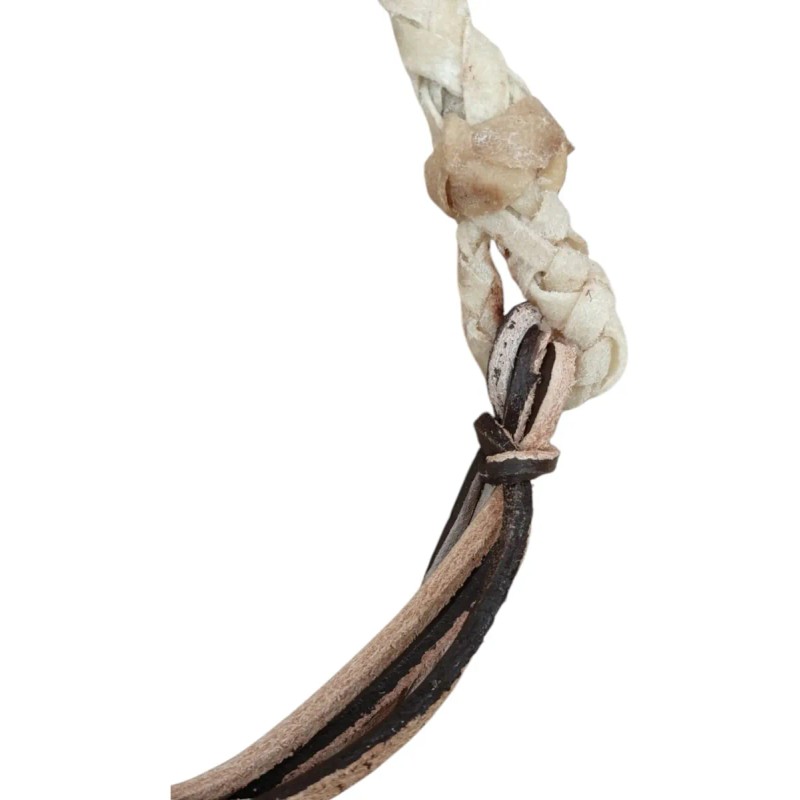 Cuarta Para Caballo Cuero Crudo Delgada