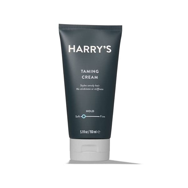 Harry's Taming Cream with Soft Hold, Styles Unruly Hair, 5.1 oz Bottle