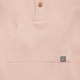 Modern Moments by Gerber Baby Girls' Mini Waffle Romper, Pink, 6-9 Months