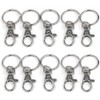 Accessotech 10x Small Silver Tone Lobster Trigger Swivel Clasps for