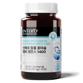 formulaintero Potassium Potassium Water Balance 1400 120 tablets (1 month supply) / 칼륨 포타슘 워터 밸런스 1400 120정 (1개월분)