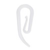 STANDARD WHITE CURTAIN HOOKS For Curtains reusable Nylon Tape Gliders