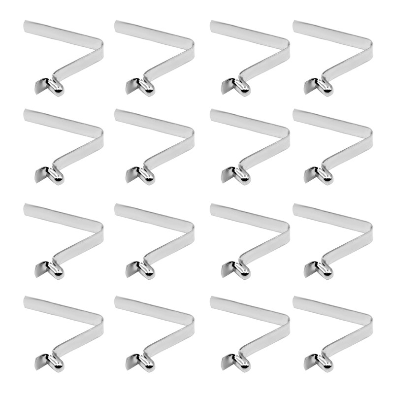 Begino 20-Pack 4x5.6mm Steel Kayak Paddle Snaps - V-Shaped Single