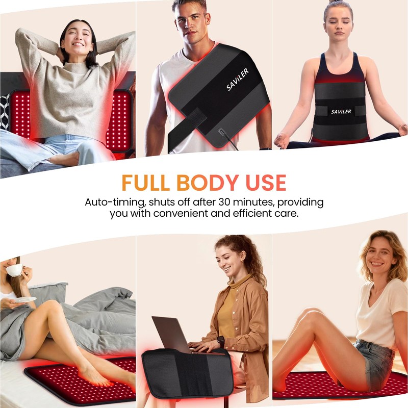 24’’ x 13.8’’ Red Light Therapy Mat, Large 260 LEDs