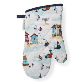 Cooksmart British Designed Oven Gloves | Modern Design Gauntlet Oven Gloves Heat Resistant | Oven Mitt or Baking Gloves Perfect For Modern Kitchens